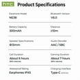 thumbnail image 4 of HTC NE38 Bluetooth 6.0 Open-Ear Earbuds, AI Translator, Noise-Cancelling, 130+ Languages, 40H Playtime, IPX5 Waterproof, Orange+Earbud Case, 4 of 11