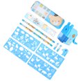 thumbnail image 4 of Útiles escolares, juego de papelería escolar para niños, regalo de cumpleaños para niños, juego de papelería para pintura de estudio, diseño personalizado, 4 of 12