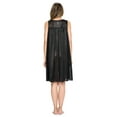 thumbnail image 3 of Casual Nights Women's Tricot Sheer Lace Sleeveless Nightgown, 3 of 3