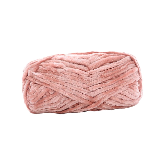 Hilo de lana grueso para tejer a mano, 80 m, hilo de lana gigante voluminoso, hilo voluminoso para tejer a mano. Rosa suave