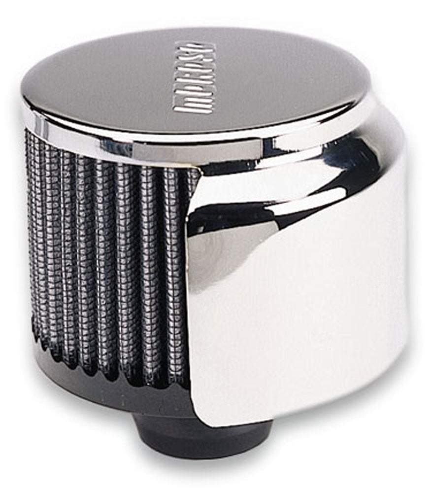 Moroso 68741 Valve Cover Breather Chrome Round Push-In