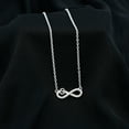 thumbnail image 3 of Rose Jewels Lab Grown Diamond Infinity Necklace with Heart - Certified Pave Diamond Necklace for Valentines Day, 10K White Gold, 3 of 8