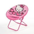 Hello Kitty 23 Inch Kids Pink Folding Saucer Chair
