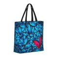 Juoritu Butterfly Prints Tote Bag for Women Durable Tote Bag for