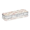 thumbnail image 2 of Plastic Pencil Box Large Capacity Pencil Boxes Clear Boxes with Snap-Tight Lid Stylish Office Supplies Storage Organizer Box Watercolor Farm Animals, 2 of 7