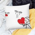 thumbnail image 2 of BANET Love is On The Way Pillowcases-His and Hers Pillowcases for for Him and Her Wedding White, 2 of 5