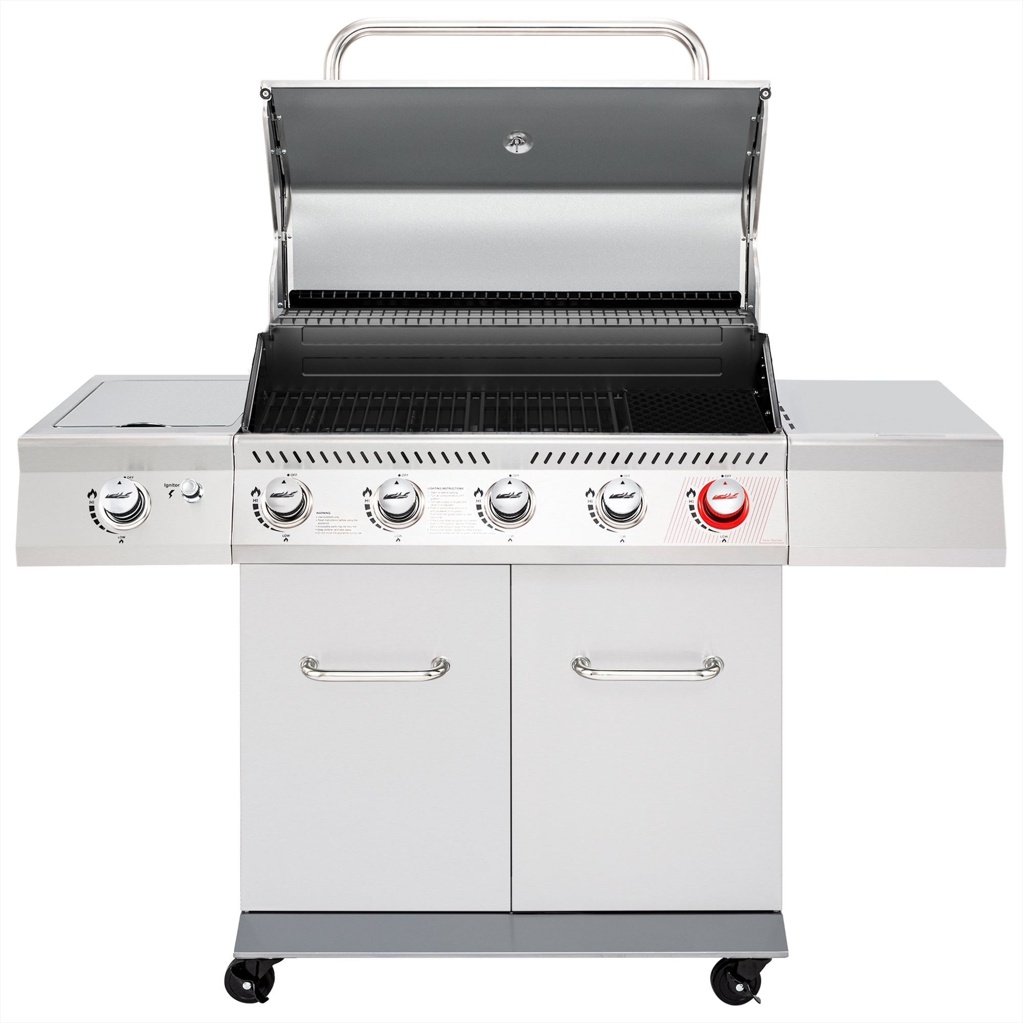Royal Gourmet GA6402B 6-Burner BBQ Gas Grill with Sear Burner and