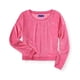 thumbnail image 1 of Sudadera de terciopelo para mujer Aeropostale Rosa Extragrande, 1 of 2