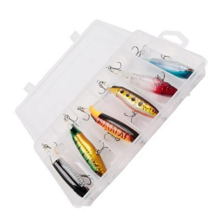 Zeiwohndc 6Pcs Floating Propeller Lure Artificial Hard Baits Topwater Fishing Lures