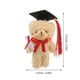 thumbnail image 4 of Mini osos de graduación, osos de peluche, osos de peluche con birrete, oso de juguete para fiesta de graduación, regalos de escuela secundaria y universidad, color marrón, 4 of 8