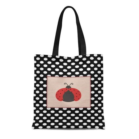 ASHLEIGH - ASHLEIGH Canvas Tote Bag Pattern Cute Girly Polka Dots ...