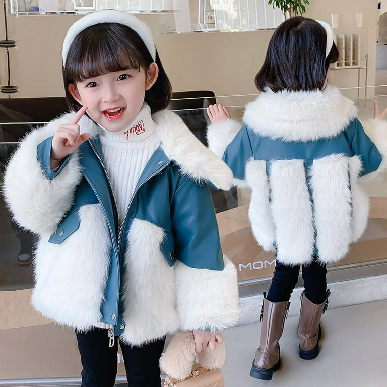 Little girls clearance fur coats