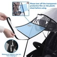 thumbnail image 3 of Funda de lluvia transparente para cochecito de bebé, universal, impermeable, para cochecito de bebé, 3 of 7
