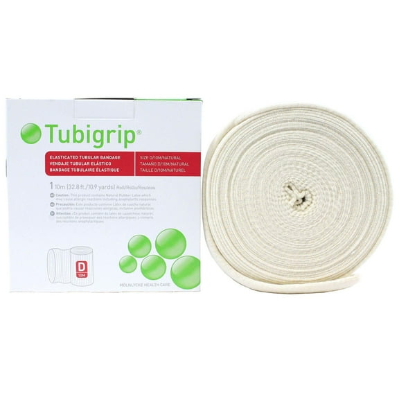 Molnlycke 1437 Tubigrip Tubular Bandage Size D Natural 2½ in. x 10M (Pack of 2)