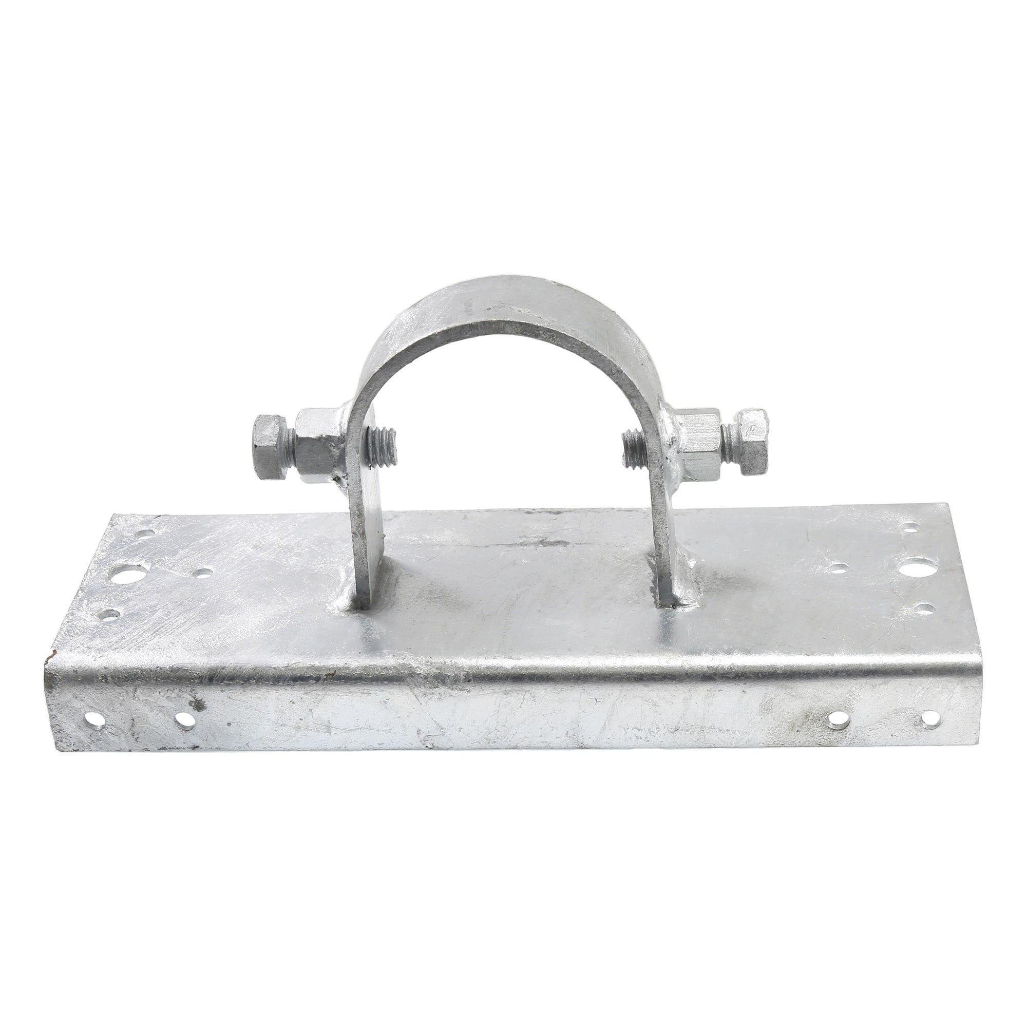 Plum Fittings Chain Link Fence 2 1/2" [2 3/8" OD] x 8" Wood to Steel