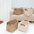 thumbnail image 6 of Unique Bargains Fabric Storage Cube Storage Bin Storage Basket Beige Wave, 6 of 7
