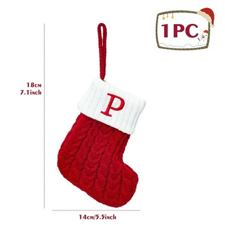 

Christmas Alphabet Knitting Socks Christmas Tree Ornaments Christmas Decorations For Home Xmas Gift - Christmas Pendant Drop Ornaments