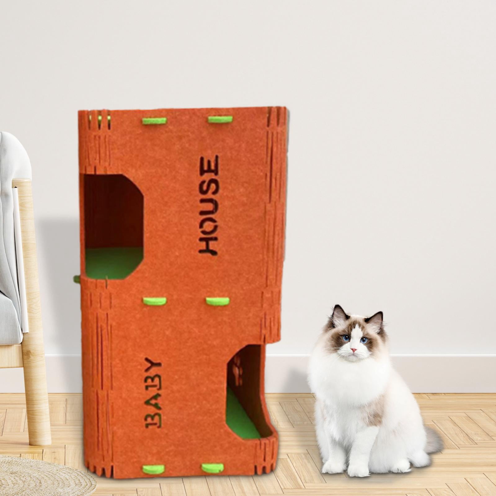 balikha Cat Tree, Cat House, Pet Supplies, Scratch-resistant, for Indoor Use, for Cats, for Sleeping And Playing, Scratching Post, Enclosed Climbing Cave Height 60 cm