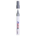 thumbnail image 2 of Oil-Based Paint Marker - Industrial Touch Up Pen - Waterproof Quick-Dry Permanent Ink for Metal, Wood, Glass, Ceramic, Plastic - 1 Pen - Silver, 2 of 8
