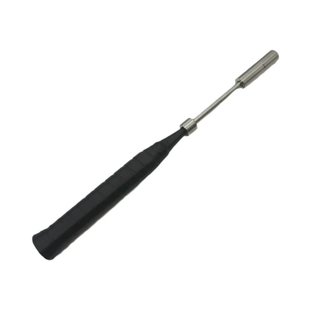 Poste de soporte para bádminton para principiantes, herramienta de fortalecimiento de muñeca portátil profesional Cinta de agarre negra