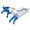 Blue, variant on CrystalsAn1ma1Wolf Figurine Howlings Wolf Statue for Home or Office Decoration