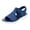 Blue, variant on Womens Wedge Chunky Platform Sandals Firm Knit Upper Memory Foam Shoes Lightweight Summer Athletic Walking Sneakers Black Size 8.5