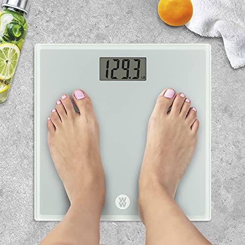 Weight Watchers by Conair Básculas by Conair Báscula Digital de Vidrio para Baño 400 Lbs Capacidad WW510X