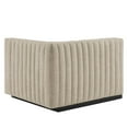 thumbnail image 6 of Modway Conjure 6-Piece Channel Tufted Fabric Sectional Sofa in Black/Beige, 6 of 6