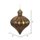thumbnail image 2 of Adorno Navideño Vickerman Mocha Mate en Forma de Cebolla 6 cm, 2 of 4