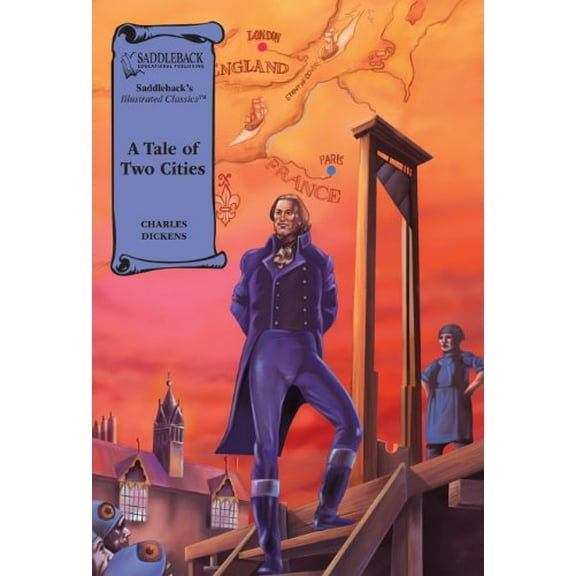 Pre-Owned A Tale of Two Cities Graphic Novel (Saddleback's Illustrated Classics) (Paperback) 1562549405 9781562549404