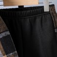 thumbnail image 5 of UYYX Baby Outfits Young Boys Layered Plaid Hood Jacket Loose Fit Jogger Pants Suit Comfort Spring Boys Clothing（Brown,9-10 Years）, 5 of 7
