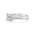 thumbnail image 3 of BERRICLE Sterling Silver 3-Stone Wedding Engagement Rings 1.6 Carat Princess Cut Cubic Zirconia CZ Promise Ring for Women, Rhodium Plated Size 7.5, 3 of 17