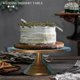 thumbnail image 3 of Round Iron Cake Stand for Weddings, Birthdays, Parties | 12" Golden Dessert Plate Pedestal, 3 of 5
