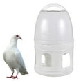 thumbnail image 2 of KMWGRE Automatic Bird Water Drinker Dispenser Feeder Large Capacity Hanging Handle Poultry Farming Backyard Raising Pet Supplies White 35X18cm, 2 of 5