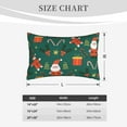 thumbnail image 6 of LNWH Rectangle Pillow Cover, Santa Claus Candy Holiday Cushion Covers Pillowcase for Couch Bedroom Sofa, 16"x24", 6 of 7