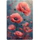 thumbnail image 1 of Letreros metálicos de flores de acuarela, decoración de pared de hojalata de 30 x 20 cm, 1 of 8