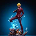 thumbnail image 3 of Figura de acción de One Piece Vinsmoke Sanji de 25cm, modelo de cara reemplazable, estatua de Pvc, muñecas, decoración de escritorio, regalo de Navidad, 3 of 5