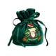 thumbnail image 2 of Bolsas de regalo de Navidad de Bolsa con cordón Bolsas de regalo Bolsa de dulces Bolsas de terciopelo de Navidad Envoltu Papá Noel verde pequeño perfecl Bolsas de cordón, 2 of 3