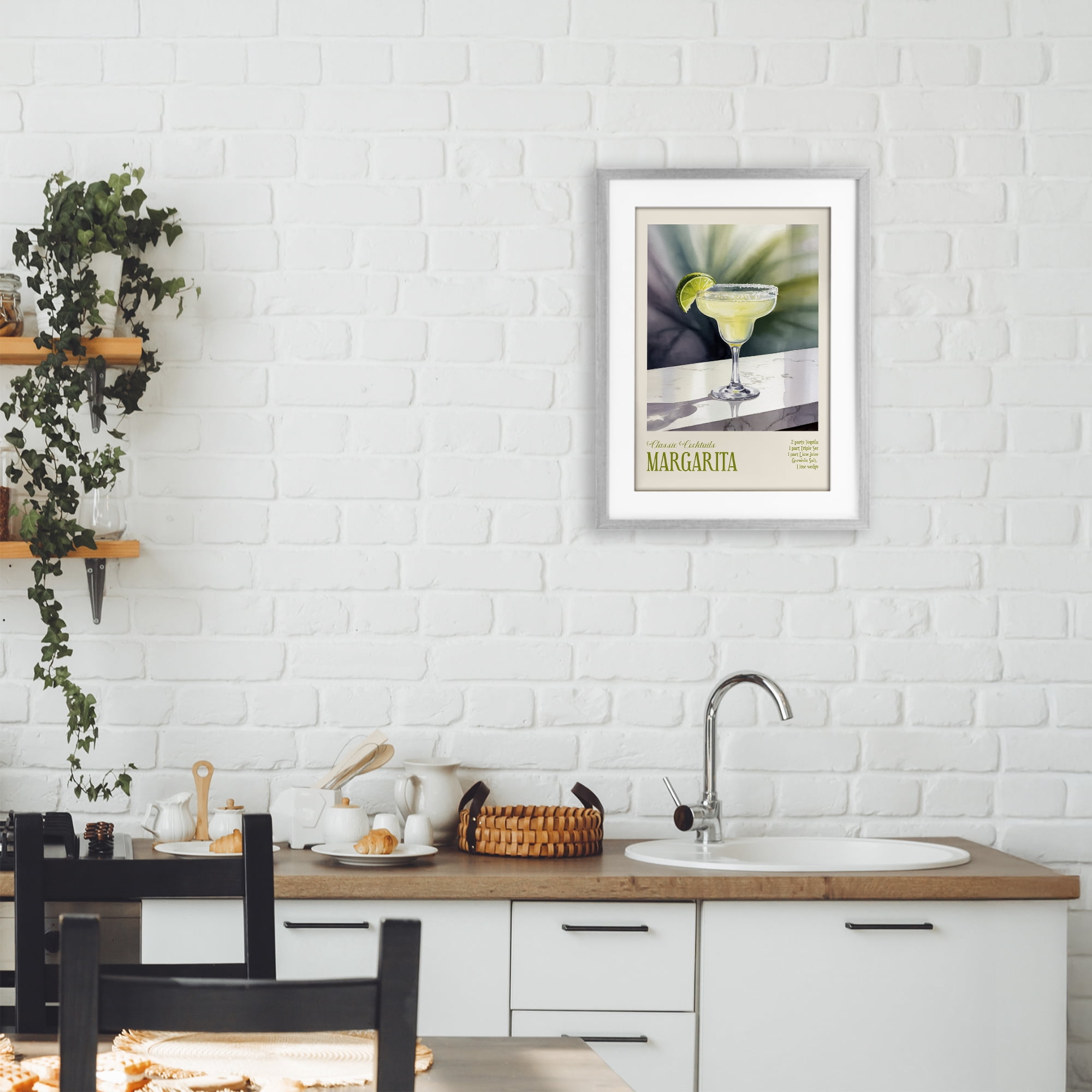 Stupell Industries Margarita on Marble Gray Framed Print Under Glass, design by Andreas Magnusson