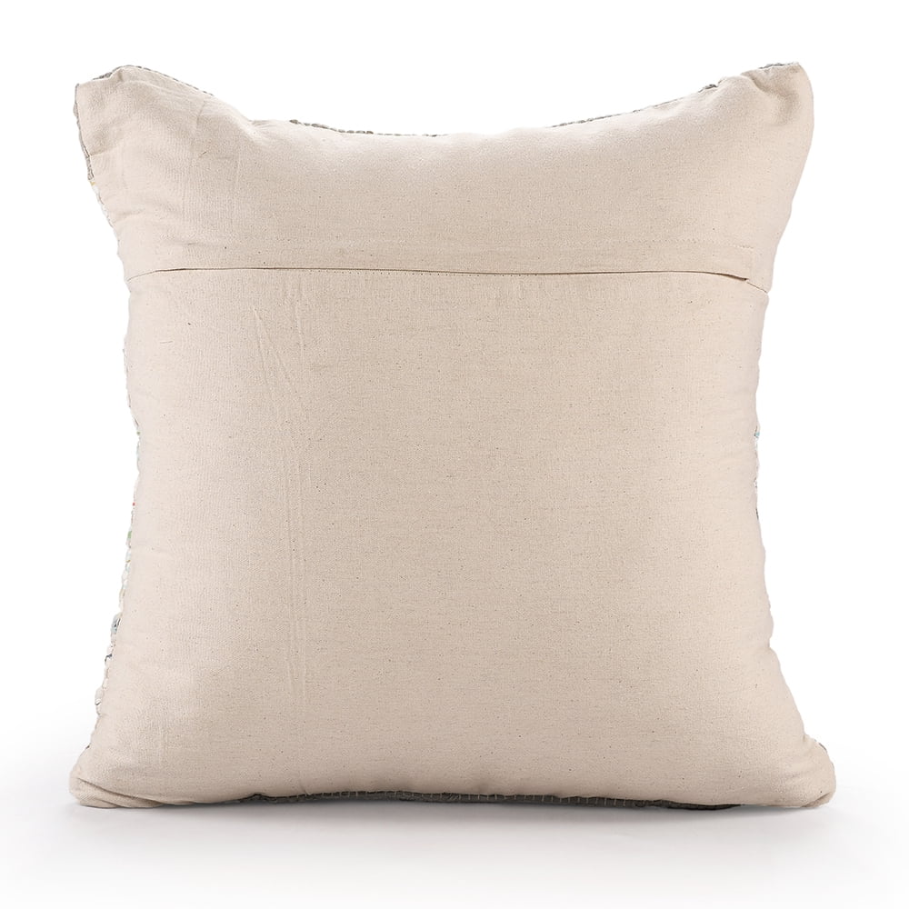 Harlow Hill Luma 20" x 20" Gray/Multicolor Striped Cotton Adult Decorative Throw Pillow