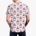 thumbnail image 5 of Vsdgher Cute Cupcake Print Men's Short Sleeve Stretch Polo Shirt, Moisture-Wicking Performance Polo Shirt, 5 of 8