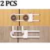 2 Pcs Cabinet Locks for Babies,Cabinet locks baby proofing,U-Shaped Proofing Drawers Safety Child Locks Adjustable, Easy to Use Childproof Latch(White)