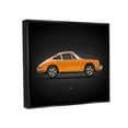 thumbnail image 4 of Stupell Industries Orange Classic Coupe Transportation Painting Black Floater Framed Canvas Art Print Wall Art, 21 x 17, 4 of 10