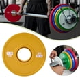 thumbnail image 1 of Disco Peso Placa Barra Entrenamiento Fuerza con Material de Acero Y Goma Instalación Universal Diseño Profesional Adecuado para Gimnasio en Casa Estud 15 kg Amarillo, 1 of 8