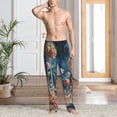 thumbnail image 2 of Rateoe Starry Sky Planet Lollipop Pattern Men’s Ultra-Soft Comfy Pajama Lounge Pants Sleepwear,Comfortable Lounge Wear,lightweight Pajamas, Casual Home Wear-X-Large, 2 of 6