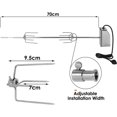thumbnail image 5 of Asador Eléctrico Giratorio Automático, Pincho(9 9 117cm) para Barbacoa, BBQ de Acero Inoxidable, Brocheta con Motor, Velocidad de Rotación Unidireccional: 2-2.5R/min esquí esquí Gafas de esquí, 5 of 5