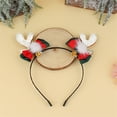 thumbnail image 2 of Sunloudy Navidad Lentejuelas Astas Diadema Dibujos animados Reno Campana Arco Aros para el cabello para Año Nuevo Halloween Sunloudy  Christmas Sequin Antlers Headband, 2 of 9