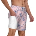 thumbnail image 3 of Balery Butterfly Mens Swim Trunks Swim Shorts for Men Quick Dry Inseam Beach Shorts with Compression Liner Pocket-Medium, 3 of 9