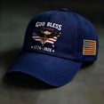 thumbnail image 2 of WKSCLPAI USA 250th Anniversary Hat - God Bless American Flag & Eagle Printed Baseball Cap, 2026 USA 250th Celebration Patriotic Hat for Men & Women, 2 of 9