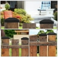thumbnail image 3 of LOLIPPYY 6pcs Fence Cap Fence Caps Black PP Plastic Square Protection for Wooden Fences, 3 of 8